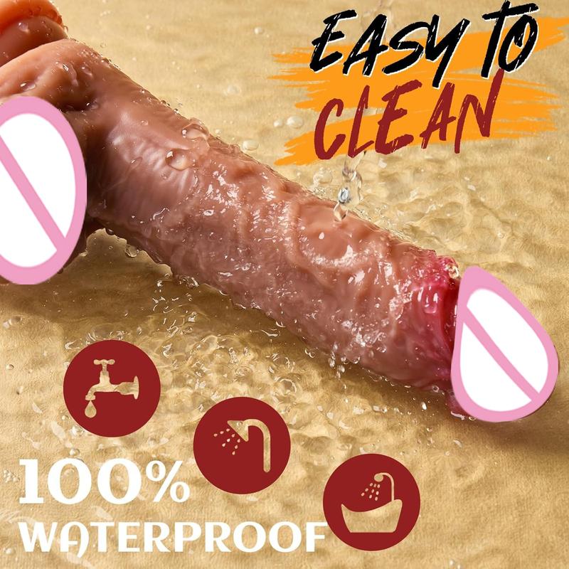 Realistic Dildo Vibrating Telescopic Female Sex Toys Penetrating Anal Vagina Big Dick Masturbator Sex Machines Adult Product 18+