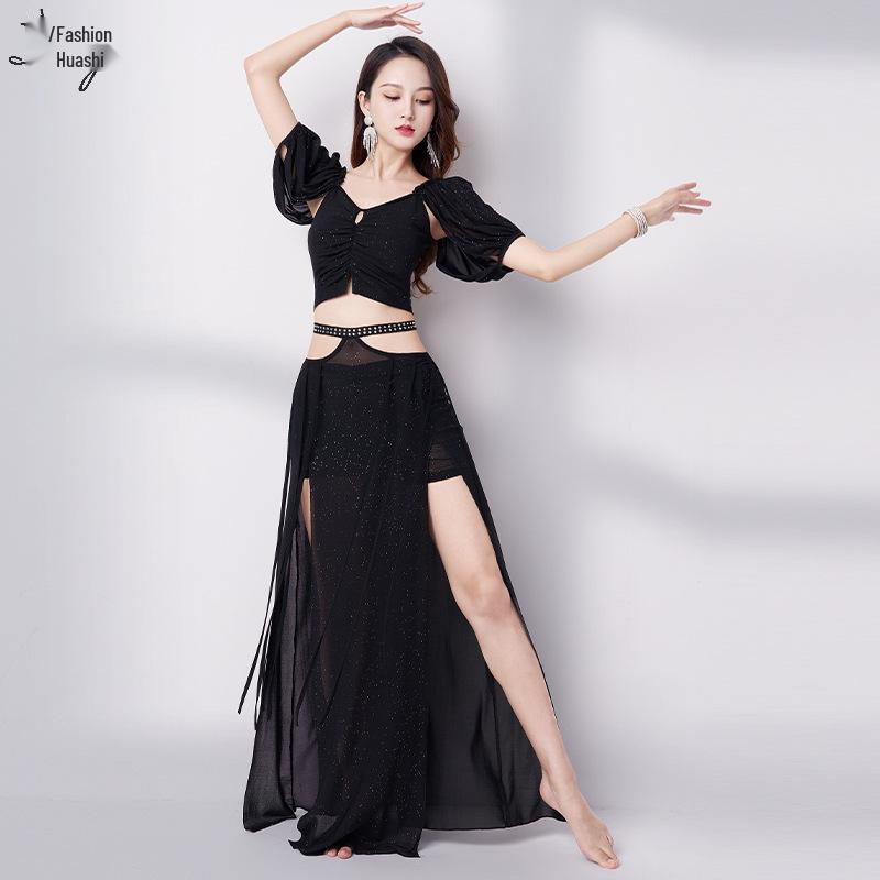 Belly Dance Fairy Long Dress Set - Beginner Oriental Dance Performance Costume for Women