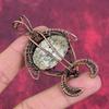 K2 Jasper Pendant Copper Wire Wrapped Pendant Handmade Tortoise Jewelry Gemstone Unique Pendant Anniversary Gift Copper Wire Wrapped Jewelry