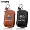 Car Key Case Leather Wallets Housekeeper Covers Zipper Bag For Nissan J10 X-Trail Qashqai Juke Leaf Micra NOTE Patrol Pulsar