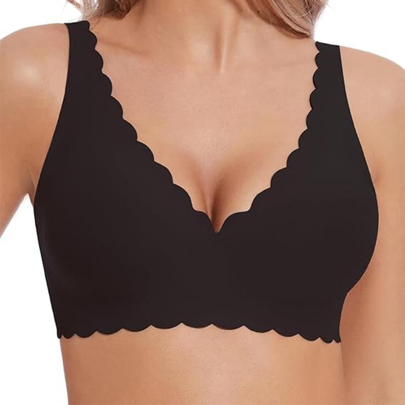 

Ветер новый популярный большой размер верхняя поддержка груди удобный бесшовный бюстгальтер удобный бюстгальтер без косточек S чёрный