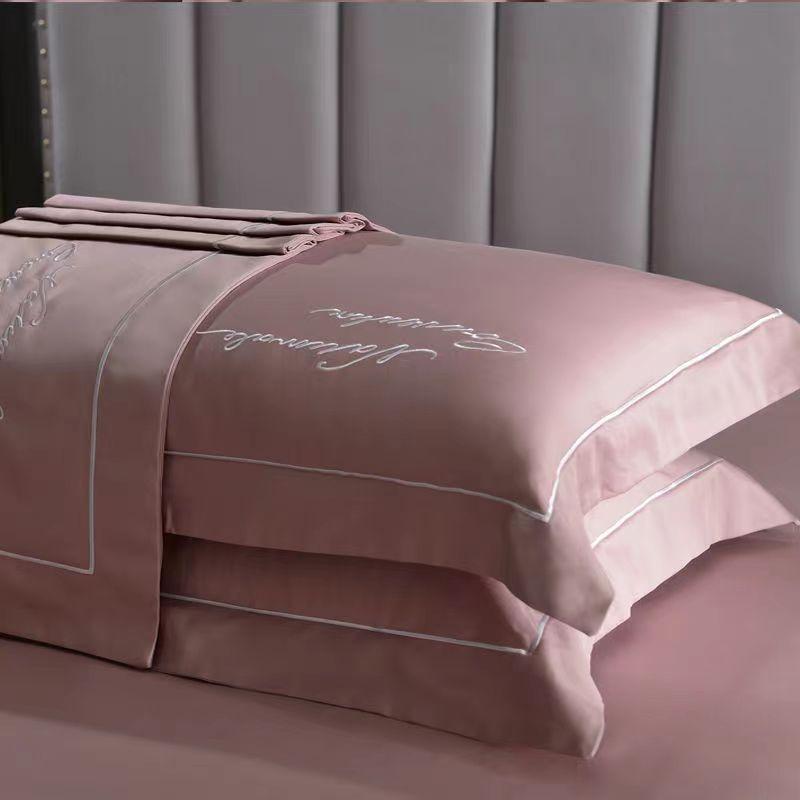 

Длинноштапельная хлопковая наволочка с вышивкой, пара хлопковых наволочек 48*74см