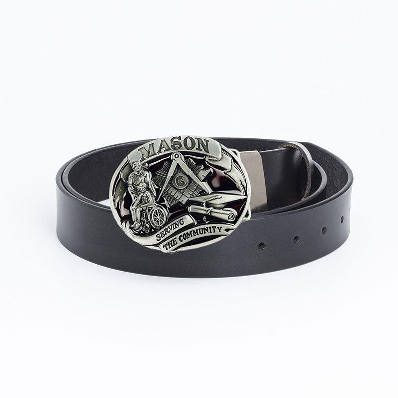 Men's Personalized Belt Fashion Trend Belt Pure Cowhide Belt