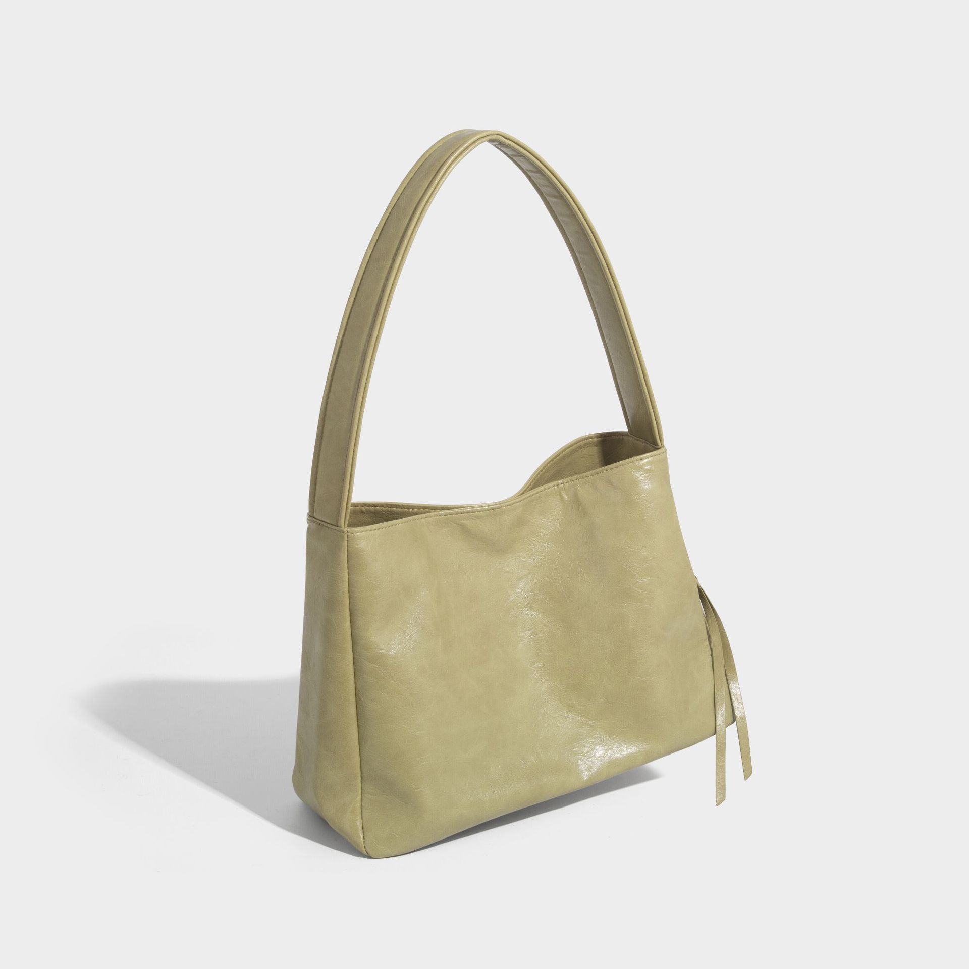 

Korean Style Large Capacity Underarm Bag for Women 2025 New Fashion Commuter Shoulder Bag High-end Casual Tote Bag зелений