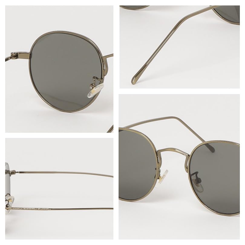 (Eight) Boston Sunglasses for Men and Women, Fashion Glasses, A Gold x Light Yellow F