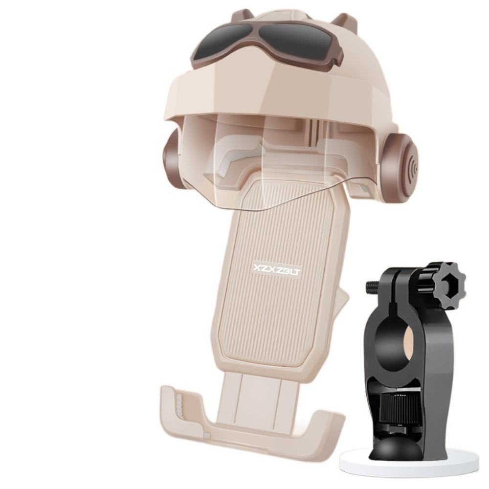 

Waterproof Motorcycle Mobile Phone Holder Sunshade Motorcycle Scooter Phone Mount Riding Khaki Handlebar