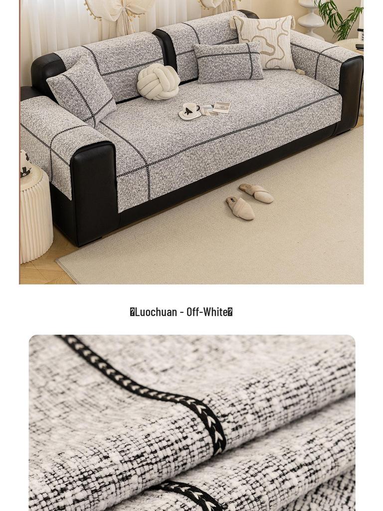 Universal Non-slip Leather Sofa Cushion Cover - All-Season, High-End Feel
