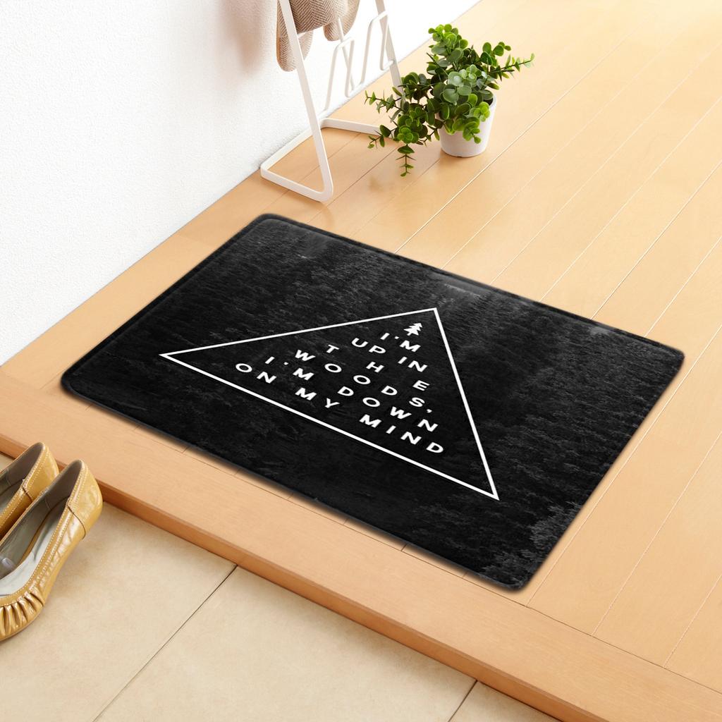 Creative Home Door Mat Water Absorbent Non-Slip Mat Living Room Kitchen Floor Mat Bedroom Carpet