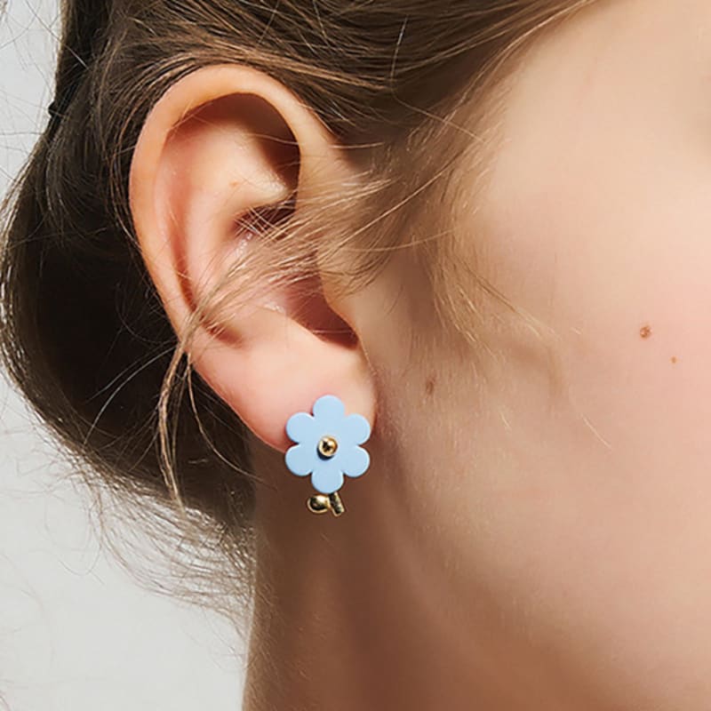 Dana Burton Laura Blossom Tinted Flower Earrings