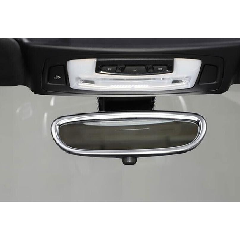 For BMW F20 F21 F22 F23 Matte Silver Interior Rearview Mirror Frame Trim 1PCS