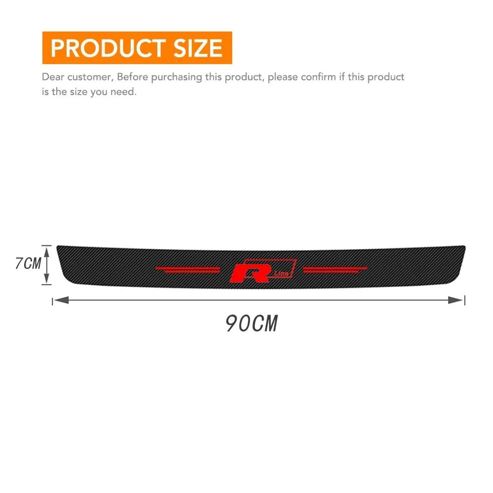 

2026 Hot Sticker for Volkswagen Car Door Sill Threshold Protector Sticker Rline R line Golf Polo Jetta Trunk Door Bumper Scratch