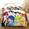 Comfortable Cartoon Pattern Duvet Cover Set With Duvet Cover And Pillowcases King Queen Twin Sizes For Adults And Kids