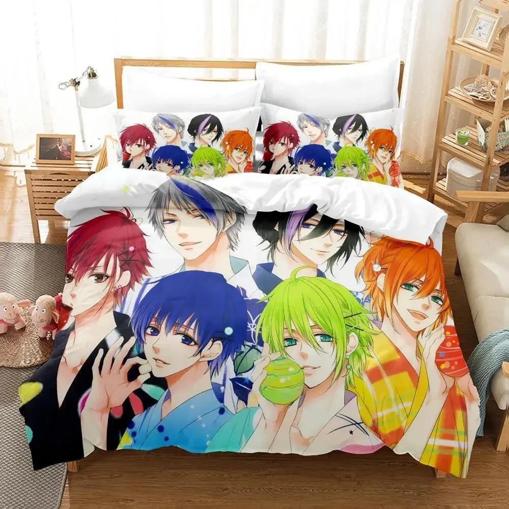 Comfortable Cartoon Pattern Duvet Cover Set With Duvet Cover And Pillowcases King Queen Twin Sizes For Adults And Kids