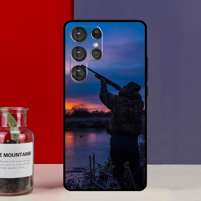 Hunter Man Fishing Dog Funda Case For Samsung Galaxy S25 Ultra S9 S10 S20 S21 S22 Plus S23 Ultra S24 FE Phone Cover