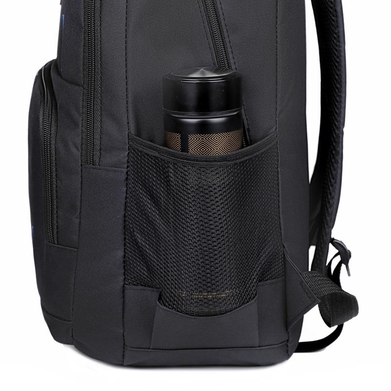 Unisex Minimalist Backpack - Multi-Layer Pocket Design for Business Travel & Student Life