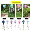 Colorful Design Hot Air Balloon Rotating Design Garden Windmill Wind Twister  Outdoor Decoration