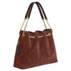 Coach Evelyn 34 Quilted Detail Leather Shoulder Bag Women shoulder bag Brown CCZ80-IMYEF