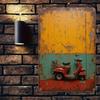 Vintage Motorcycle Tin Sign Garage Man Cave Metal Wall Art Retro Decor