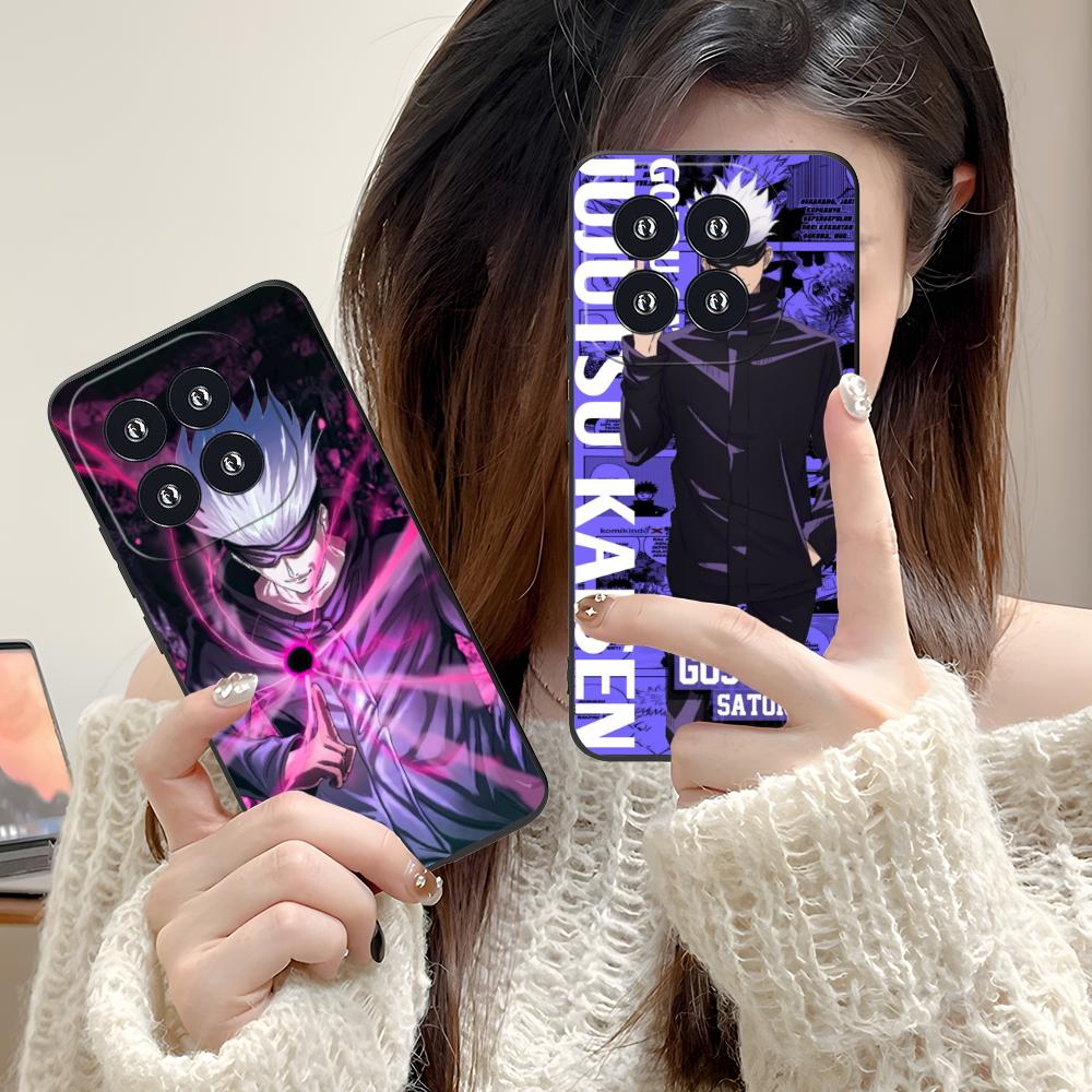Jujutsu Kaisen Satoru Gojo Phone Case for Xiaomi 15 14 13 12 Mi 11 T Ultra Lite Pro S X 5G Colorful Printing Cover Cover Pretty