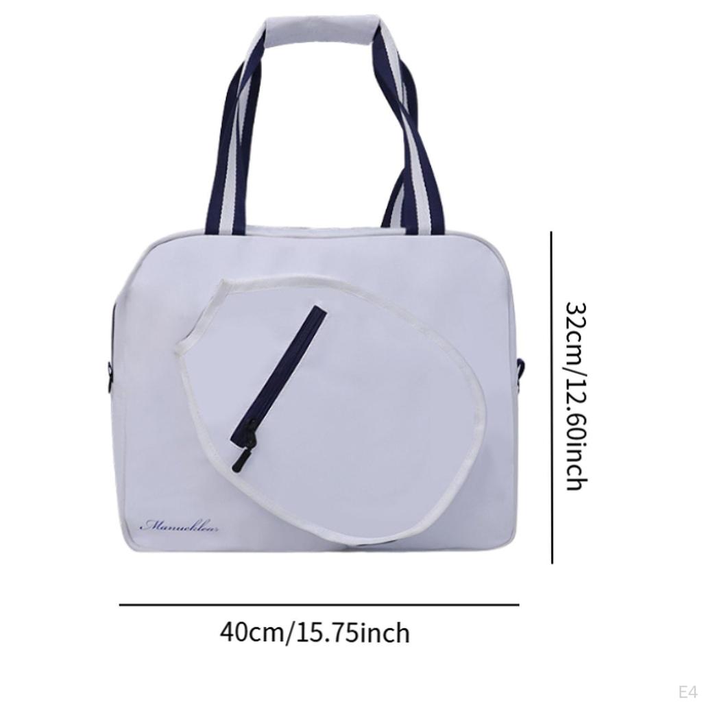 Pickleball Bag Paddle Multipurpose Portable Handbag Zipper Shoulder