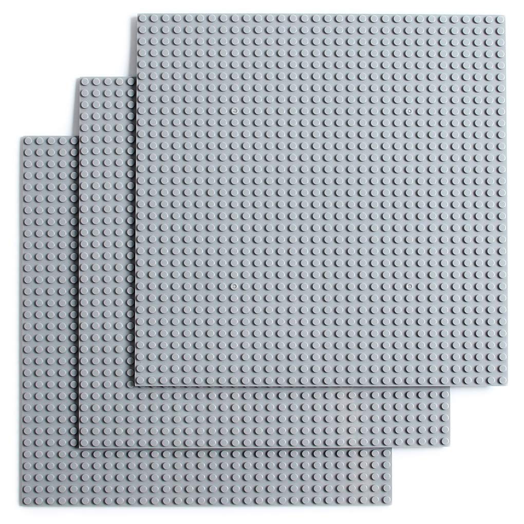 

Classic Double-Sided Compatible 32x32mm Baseplate Block Plate (Light Gray, 3 Panels)