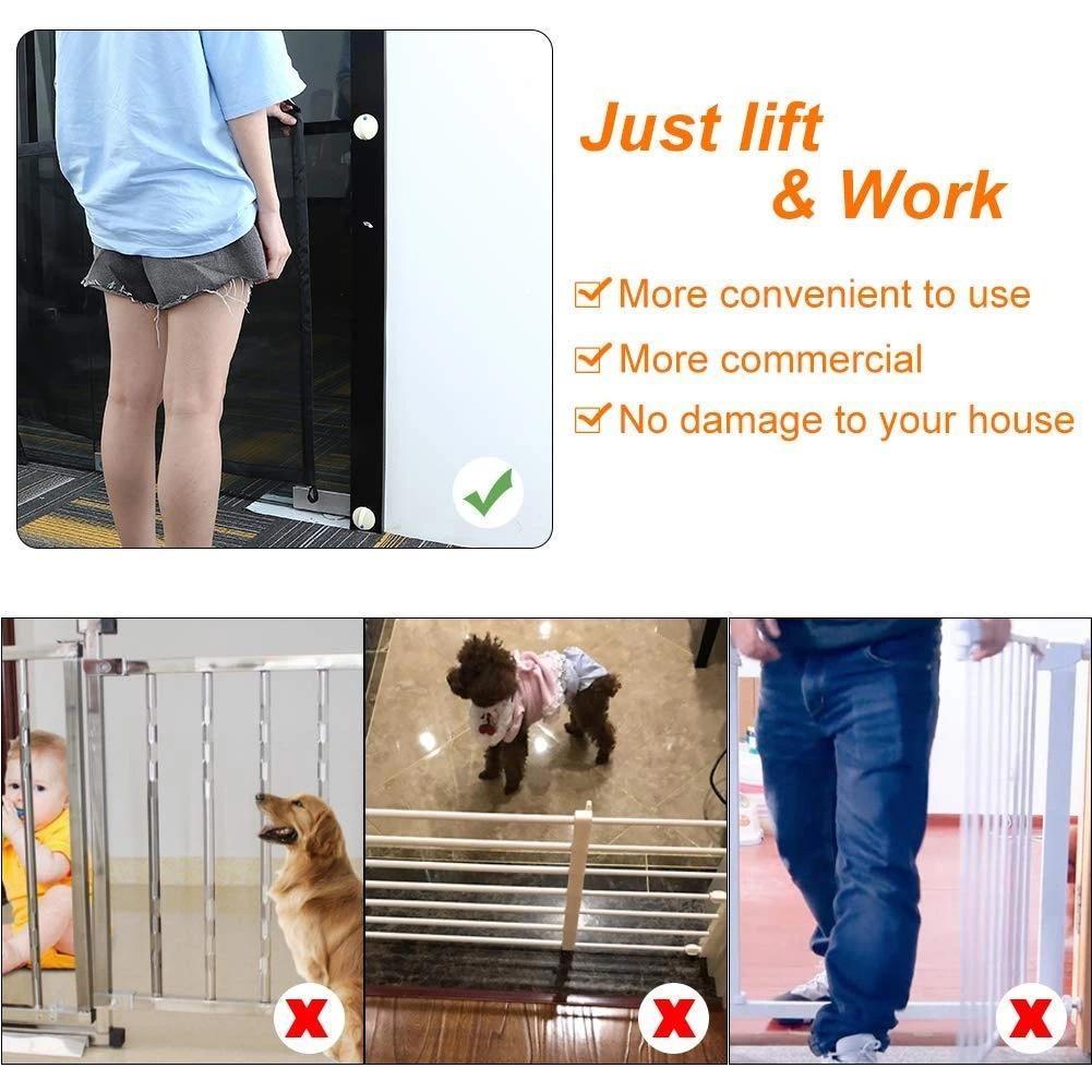 Safety Pet Mesh Fence Isolation Net Anti Jumping Cat Fence Barrier Deck Kitchen Porch Cat Baffle Retractable Pet Gate