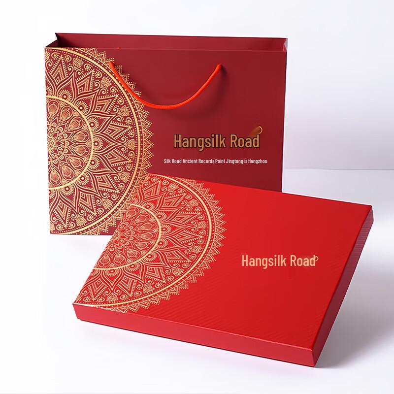 Hang Silu Women's Pure Wool Embroidered Shawl Scarf