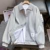 Windproof Unisex Hong Kong Style Baseball Jacket - Versatile Spring/Autumn Outerwear for Students