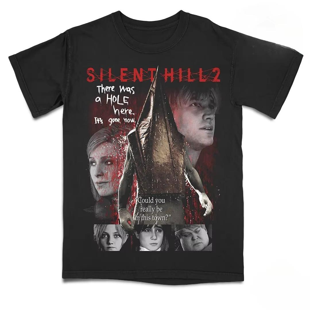 

Unisex Silent Hill 2 T Shirts Cotton Clothing Casual Short Sleeve Round Neck Tee Shirt Adult T-Shirts Tee High Street Top Game S