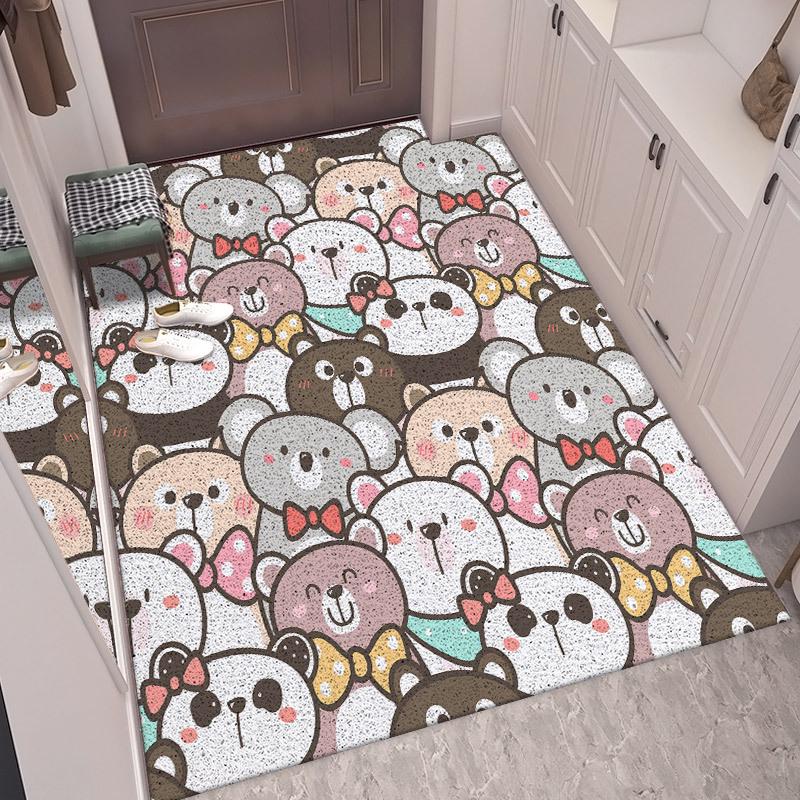 Cuttable Non-Slip Cartoon Door Mat - Wear-Resistant Entrance Foot Pad 50×80cm
