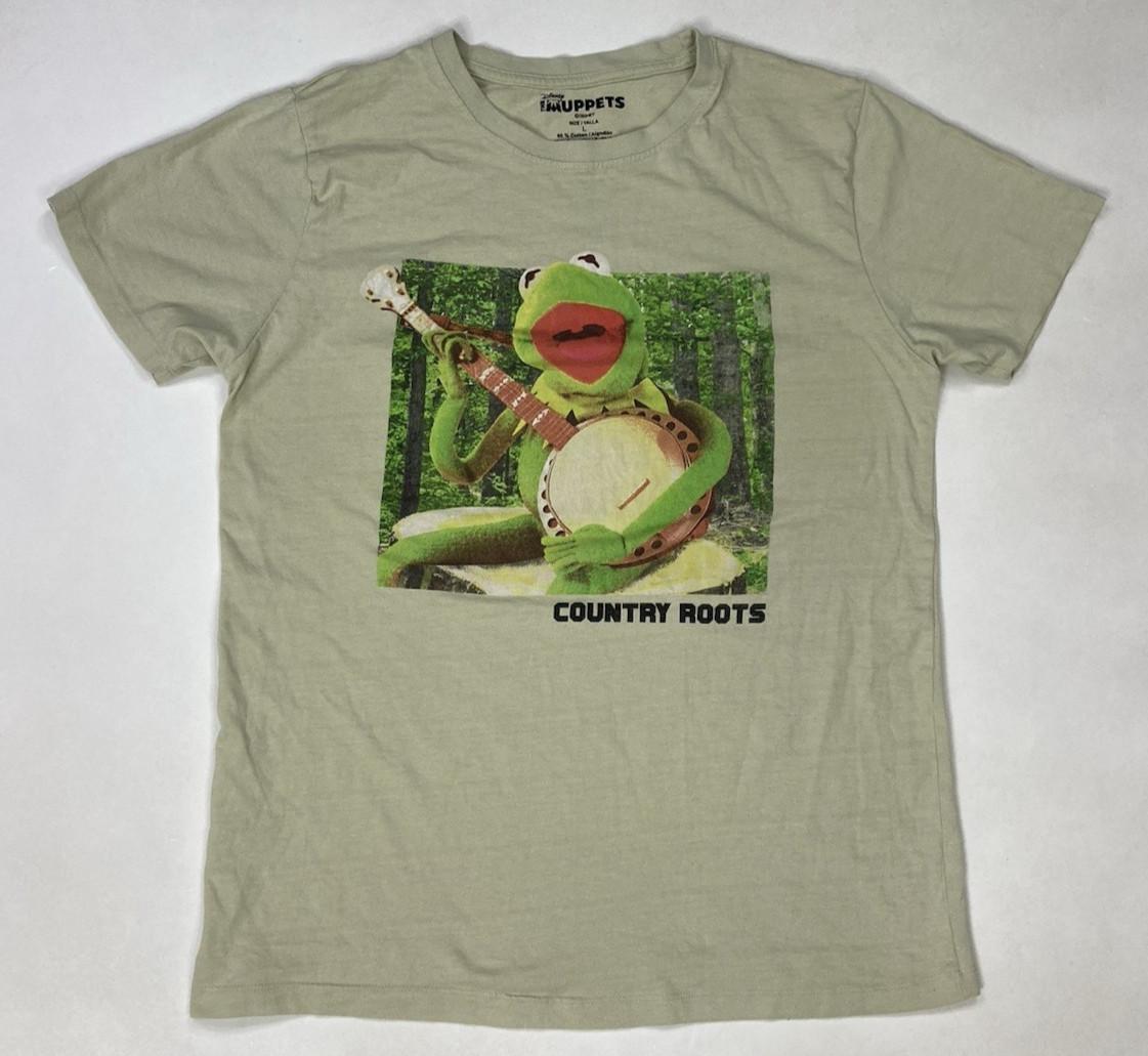 Disney The Muppets Kermit The Frog Country Roots Graphic T-shirt Men Medium L