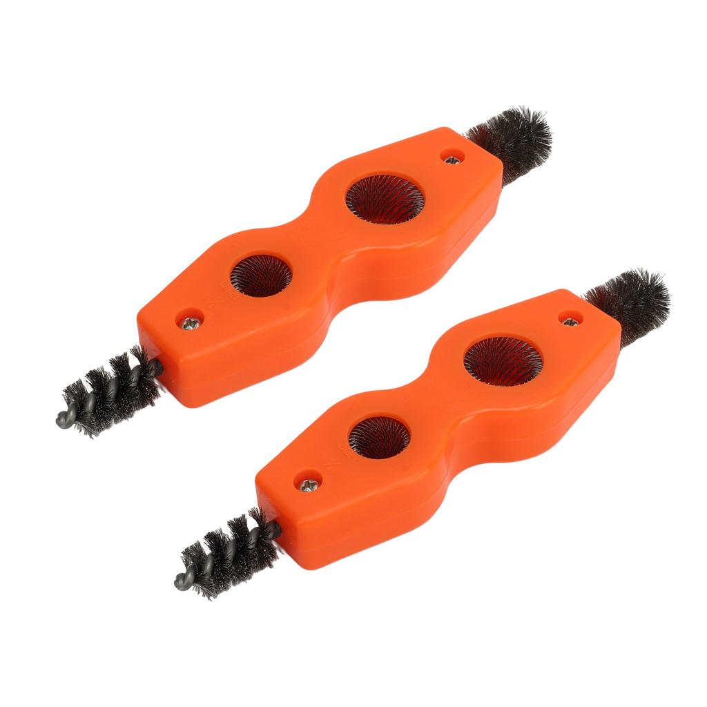2Pcs 4 In 1 Pipes Cleaner Brush Tool 12 Inch 34 Inch Orange Strong Cleaning Versatile Wire Brush