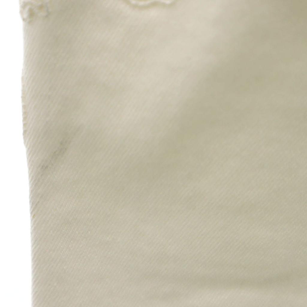 ETRO made in Italy Pants W28 White Stretch Fringe Women Used