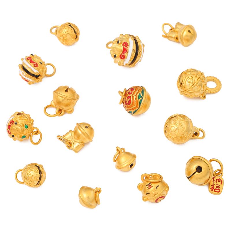 1Pc Enamel Color Sand Gold Copper Gold-plated Pendant For DIY Necklace Bracelet Earrings Jewelry Making Craft Accessories