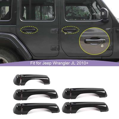 Car  Door Tailgate Handle Shell Frame Cover Stickers For Jeep Wrangler JL 2018 Up 4-Door Version Exterior Accessories