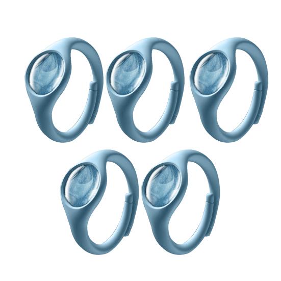 2/5Pcs Silicone Repellent Bracelet Plant Essential Oil Waterproof Long Lasting Outdoor