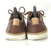 PULL&BEAR Leather Plain Toe Sneakers Men’s 41 Brown Casual Trainers(USED)