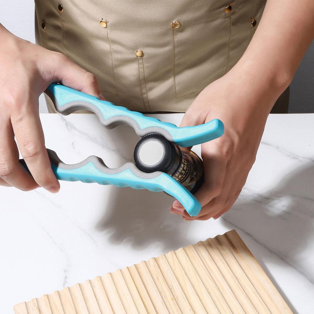 Easy Grip Jar Opener Twist Off Lid Bottle Opener for Quick Opening Ideal for Weak Hands Arthritis Cooking Everyday Use