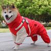 Pet Raincoat Hooded Dog Rain Jacket Double Layer Waterproof Poncho Outdoor Rainwear Clothing for Small Medium Dogs