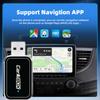 Wireless Carplay Adapter Convert Wired To Wireless Carplay Dongle Plug & Play For Car Radio with Wired CarPlay 5Ghz WiFi
