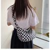 Women's new casual plaid bag large-capacity plaid messenger bag trendy neutral checkerboard one-shoulder women's bag