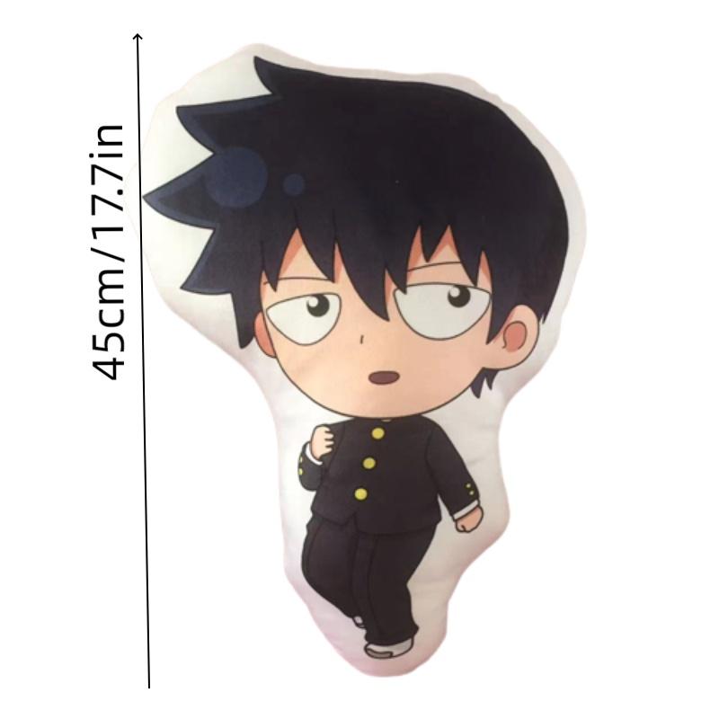 Anime Plush Pillow Featuring Mob Psycho 100's Reigen Arataka And Kageyama Shigeo