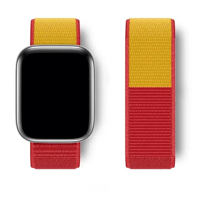 Nylon Band for Apple Watch Strap 49mm 45 41mm 44mm 40mm 42mm 38mm Adjustable Elastic Bracelet iWatch Ultra Series 9 3 4 5 SE 678