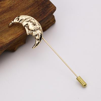 Yousheng Rabbit Brooch Animal Deer Sun Moon Feather Leaf Shape Retro Men Women Business Suit Lapel Pin Fashion Jewelry