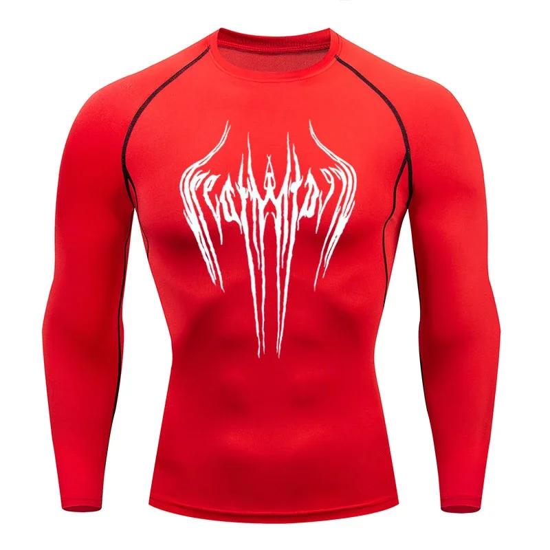 Men's Breathable Compression Sports T-shirt Short-sleeved Bodybuilding Fitness Sweatshirt Jogging Training Sportswear Top S-3XL