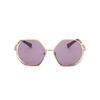 Ladies Rose Gold Tone Geometric Sunglasses 0bv6144kb 395 Ak 2