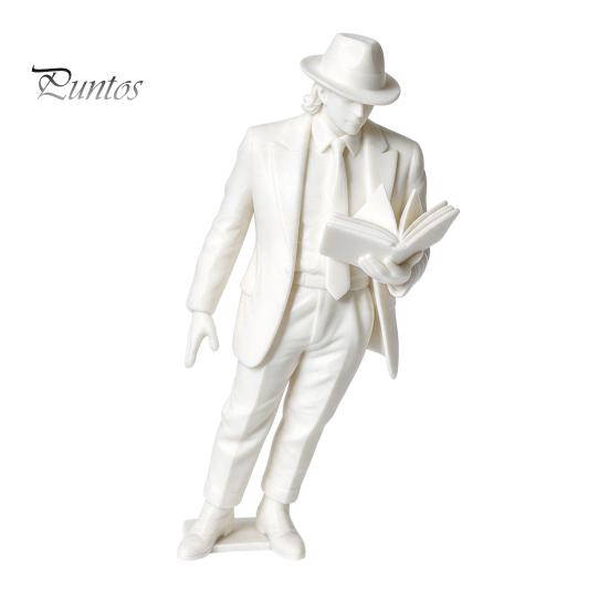 PLA Material Book Supports Creative Space Dancer Bookend, Decorative Walking Figure Unique Bookshelf Ornament for Home Ends Living Room Bedroom