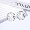 Cute Animal Capybara Cat with Knife Enamel Pins Con todo respeto opino diferente Spanish Quotes Brooch Lapel Badge Jewelry Gifts