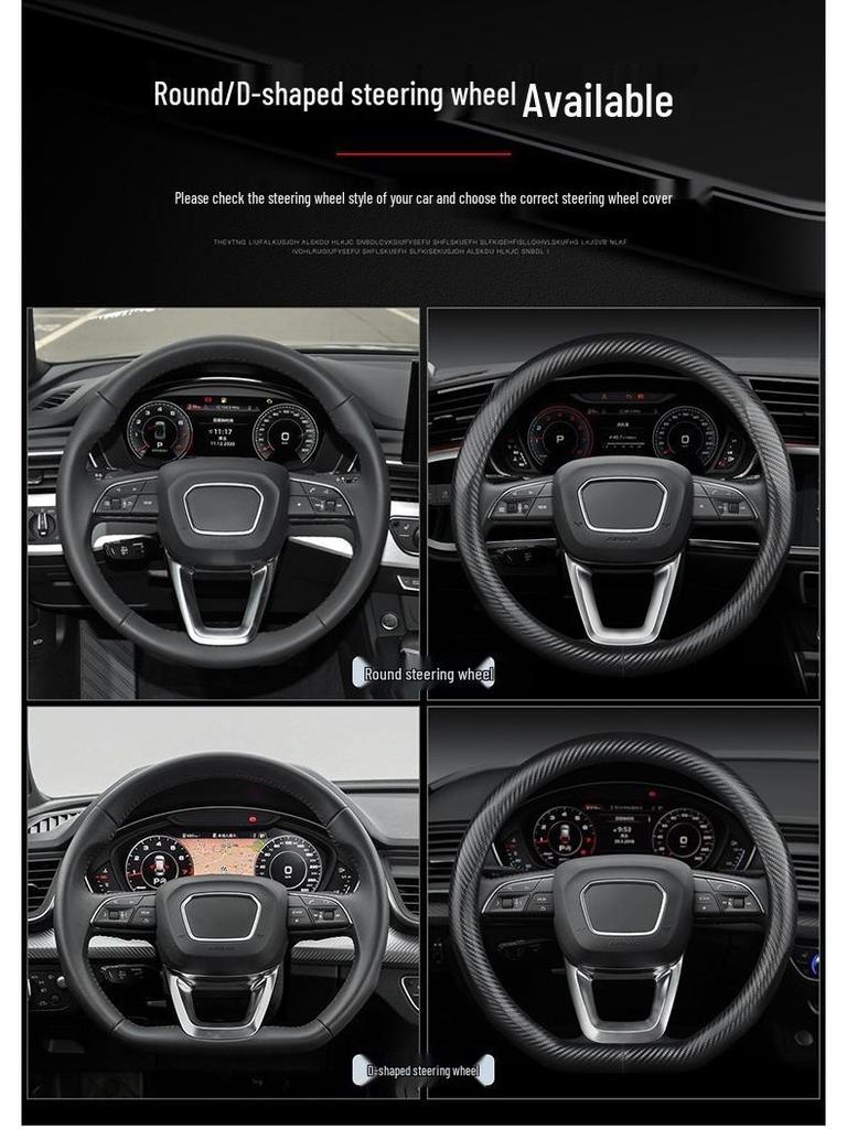 Premium Genuine Leather Steering Wheel Cover for BAIC BJ20, BJ30, BJ40, F40, BJ80