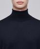 MUSINSA STANDARD Merino Wool Blend High-Gauge Turtleneck Knit [Navy]